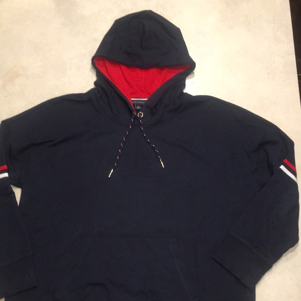 Tommy Hilfiger pullover Hoodie women XL navy blue